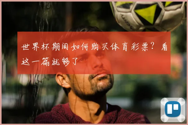 世界杯期间如何购买体育彩票？看这一篇就够了